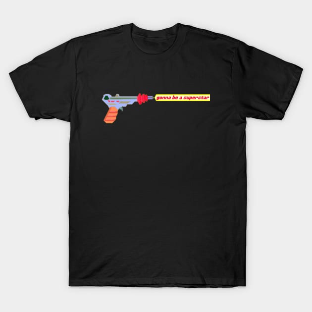 Sonic Raygun (Black) T-Shirt by SpareFilm